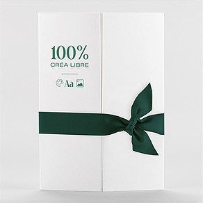 Faire-part mariage 100% création 2 volets