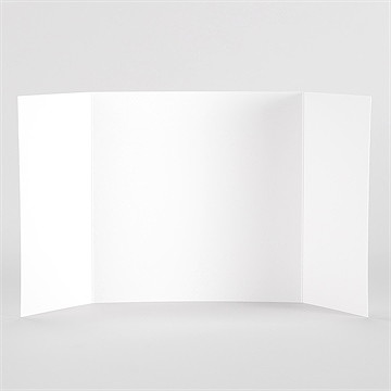 Faire-part mariage 100% création volets ruban - Vue Interieur