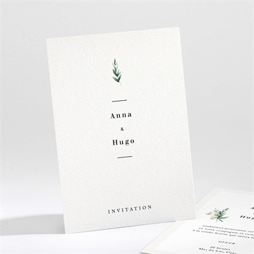 Carton d'invitation mariage emeraude