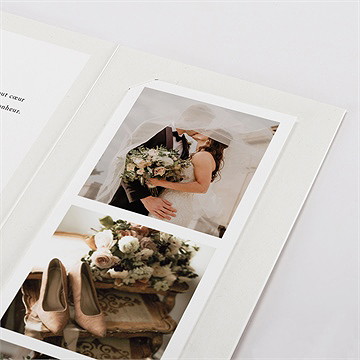 Remerciement mariage emeraude - Détail du faire-part