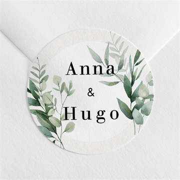Sticker mariage emeraude