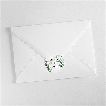 Sticker mariage emeraude - Mise en situation