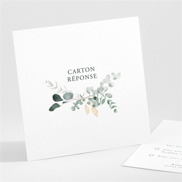 Carton réponse mariage tendre murmure