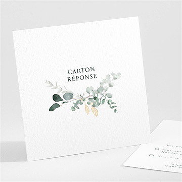 Carton réponse mariage tendre murmure