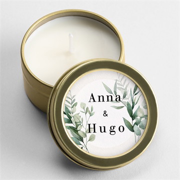 Bougie mariage emeraude