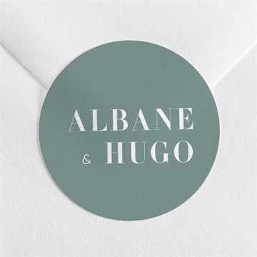 Sticker mariage annonce minimaliste