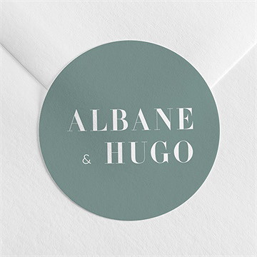Sticker mariage annonce minimaliste
