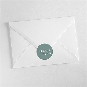 Sticker mariage annonce minimaliste - Mise en situation