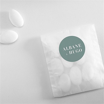 Sticker mariage annonce minimaliste - Mise en situation