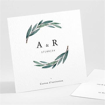 Carton d'invitation mariage notre chemin