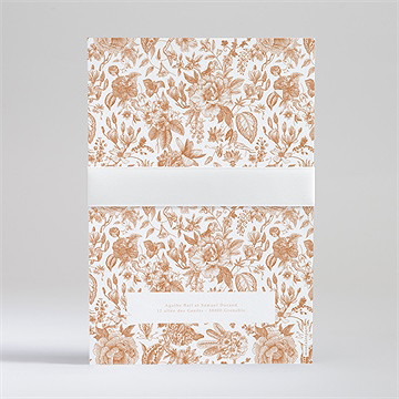 Faire-part mariage passionnément - Dos du faire-part