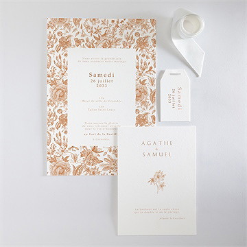 Faire-part mariage passionnément - Vue d'ensemble