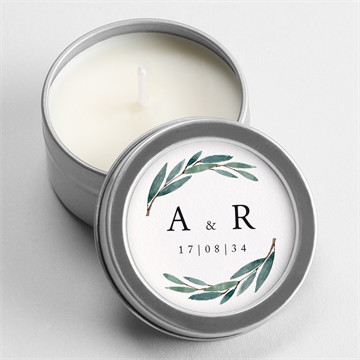 Bougie mariage notre chemin argent