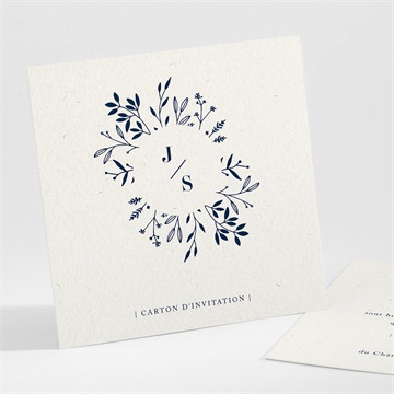Carton d'invitation mariage notre idylle