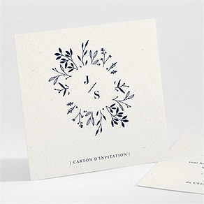 Carton d'invitation mariage notre idylle