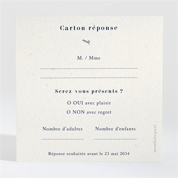 Carton réponse mariage notre idylle