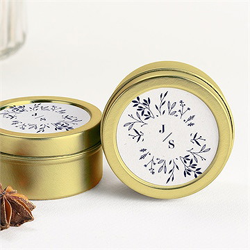 Bougie mariage notre idylle or