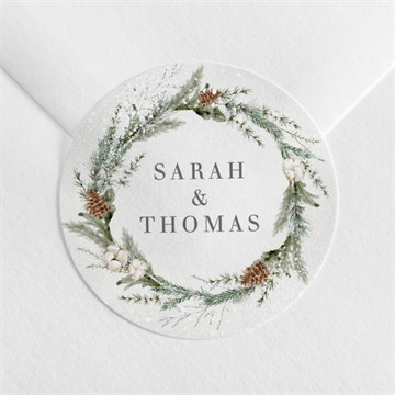 Sticker mariage noël