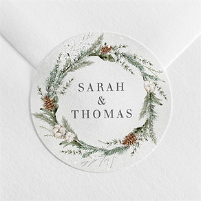 Sticker mariage noël