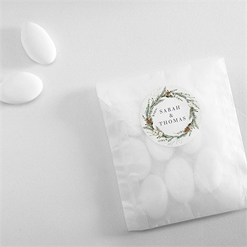 Sticker mariage noël - Mise en situation