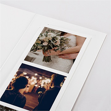 Remerciement mariage douce terracotta - Détail du faire-part