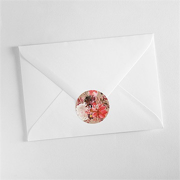 Sticker mariage floral - Mise en situation