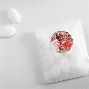 Sticker mariage floral - Mise en situation
