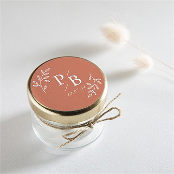 Sticker mariage douce terracotta - Mise en situation