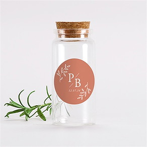 Mignonette mariage douce terracotta sticker