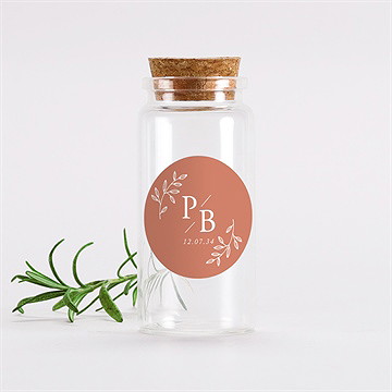 Mignonette mariage douce terracotta sticker