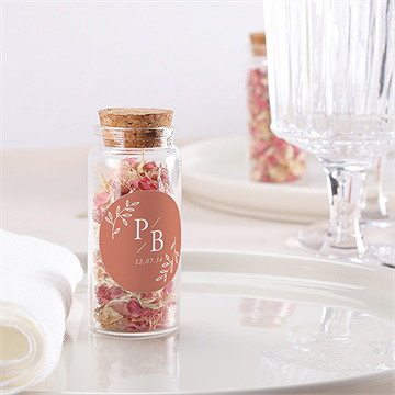 Mignonette mariage douce terracotta sticker - Mise en situation