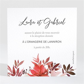 Carton d'invitation mariage bordeaux