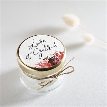 Sticker mariage bordeaux - Mise en situation