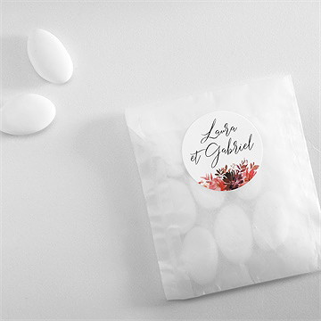 Sticker mariage bordeaux - Mise en situation