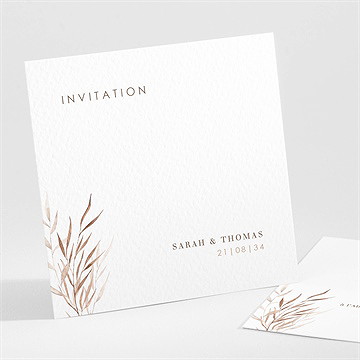 Carton d'invitation mariage l'arche