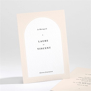 Carton d'invitation mariage volupté