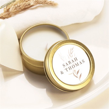 Bougie mariage l'arche or