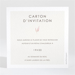 Carton d'invitation mariage notre lien