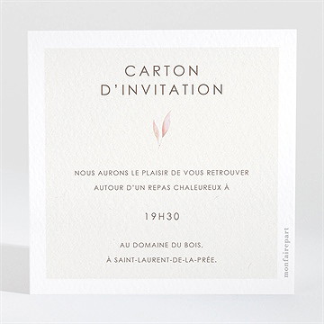 Carton d'invitation mariage notre lien