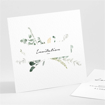 Carton d'invitation mariage pastel