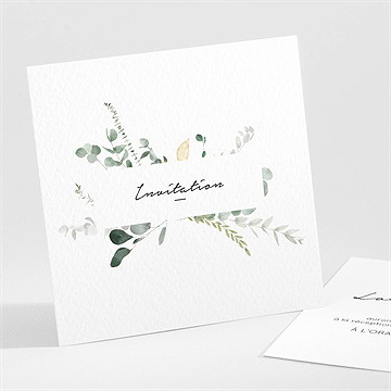 Carton d'invitation mariage pastel