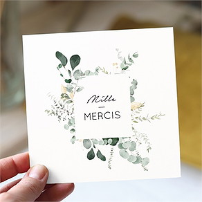Remerciement mariage pastel