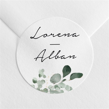 Sticker mariage pastel