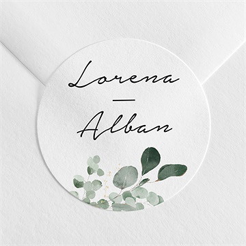 Sticker mariage pastel