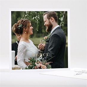 Remerciement mariage lavande