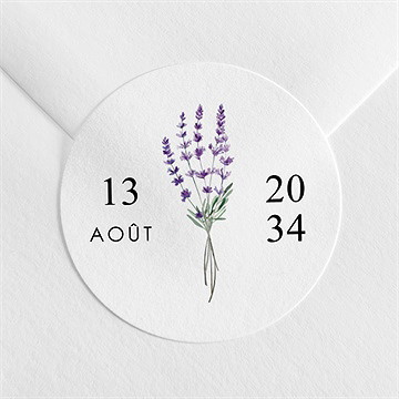 Sticker mariage lavande