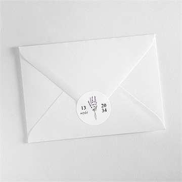 Sticker mariage lavande - Mise en situation