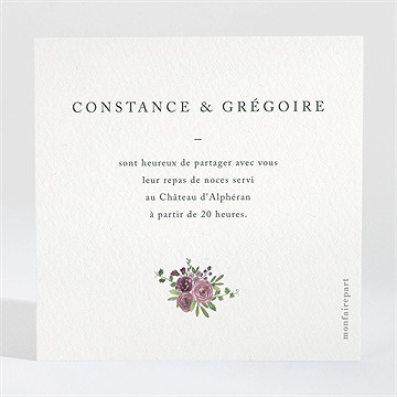 Carton d'invitation mariage vigne