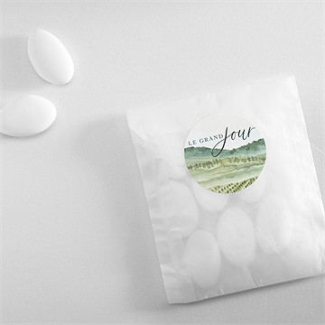 Sticker mariage vigne - Mise en situation