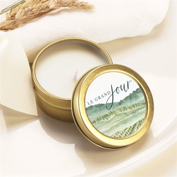 Bougie mariage vigne